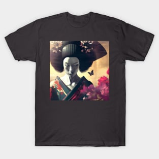 Beautiful geisha painting T-Shirt